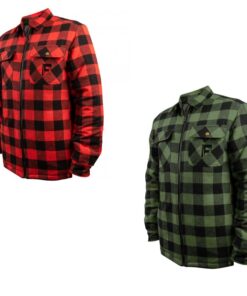 Fladen Jacke/Langarm-Shirt Forest Thermal rot/schwarz + grün/schwarz