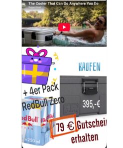 Herbertz/Rugged Road Kühlbox Cooler 45 V2, Gunmetal gray - AKTION!